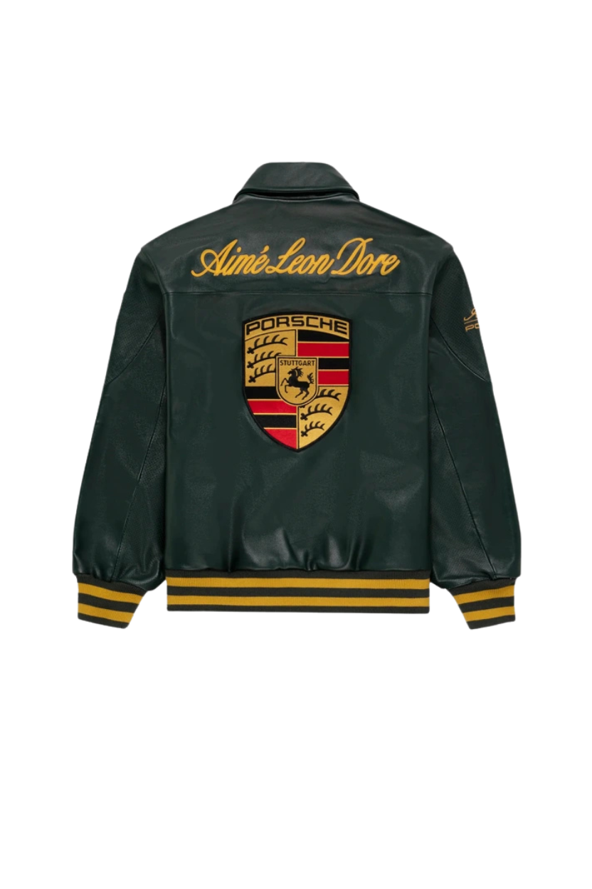TJF: Aime Leon Dore × Porsche Leather Jacket Green