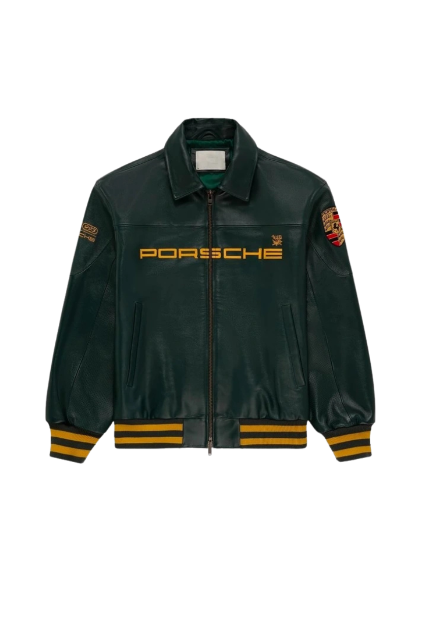 TJF: Aime Leon Dore × Porsche Leather Jacket Green
