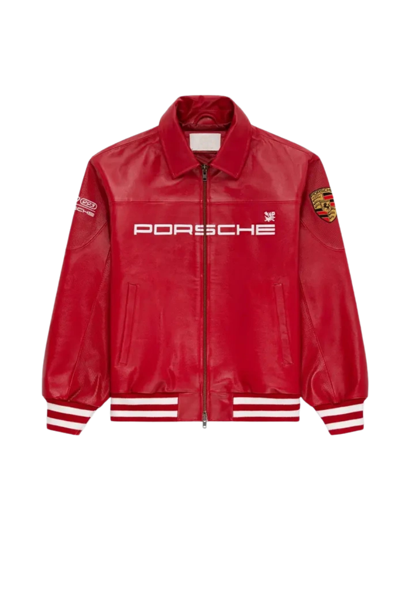 TJF: Aime Leon Dore × Porsche Leather Jacket Red