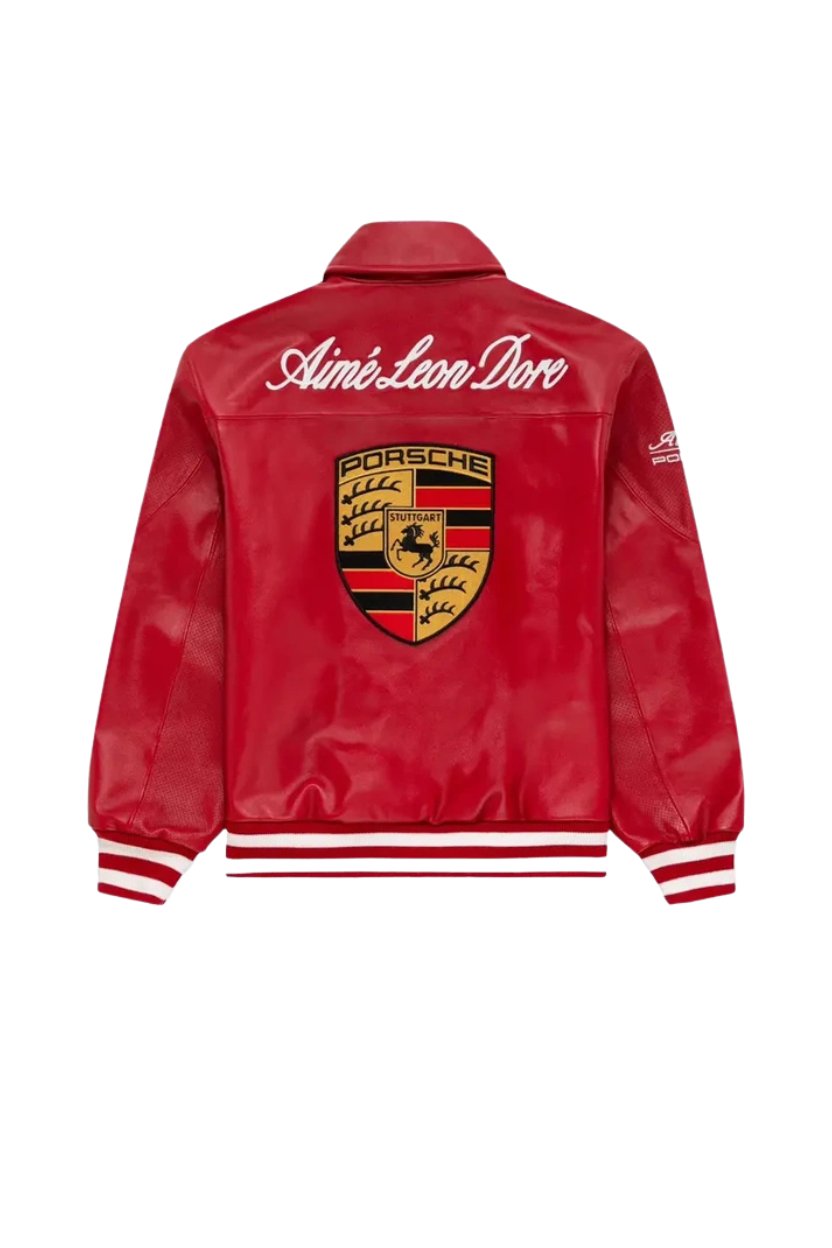 TJF: Aime Leon Dore × Porsche Leather Jacket Red
