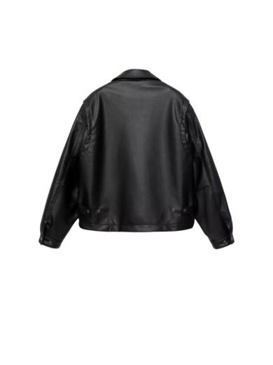 TJF: Leather Effect Jacket with Toggles